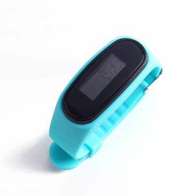 Orologio pedometro a cinghia di silicone con preimpostazione del peso