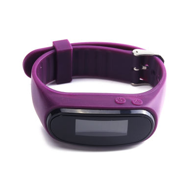Braccialetto di tracciamento passo di silicone gel fitness con contatore passo indossabile personalizzato