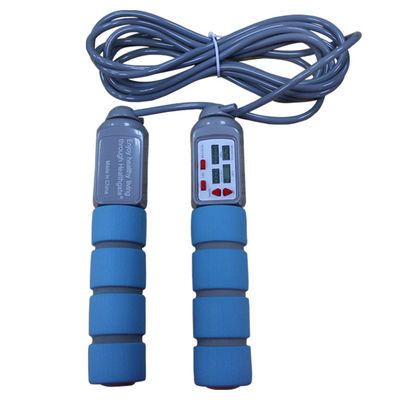 Corde di salto per fitness ABS Maniglia perdita di peso Corda di salto per la casa Contaggio di cicli di fitness fino a 9999 OK-168 Blu