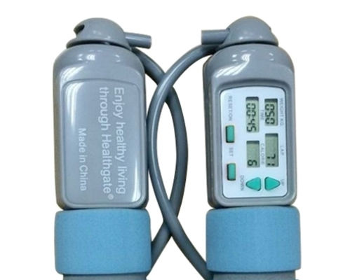 Corde di salto per fitness ABS Maniglia perdita di peso Corda di salto per la casa Contaggio di cicli di fitness fino a 9999 OK-168 Blu