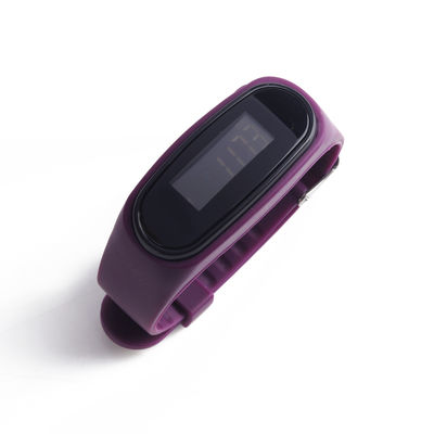Orologio pedometro a cinghia di silicone con preimpostazione del peso