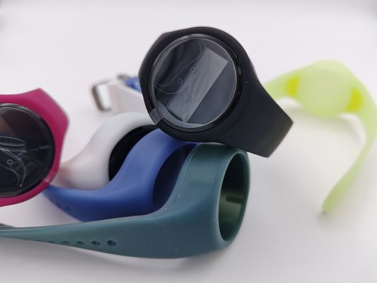 Multifunzione ABS Silicone Digital Step Counter Bracelet Con Display Tempo 24H