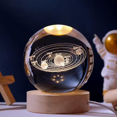 Gioco a sfera di cristallo laser 3D con illuminazione a LED