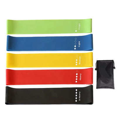 Sport Yoga Mini Butt Strength Customized Latex Esercizio Resistenza Fitness Loop Bands Set