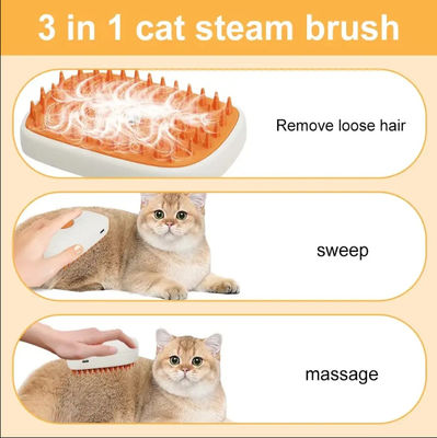 Ingrosso 3 in 1 per animali domestici Electric Cat Dog Steam Brush Grooming Comb With Electric Spray Anti Flying Floating Cat Steam Brus