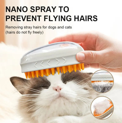 Nuovo Cute 3 in 1 Spray elettrico depilazione per animali da compagnia pettine per animali da compagnia spazzola a vapore per massaggi e pulizia