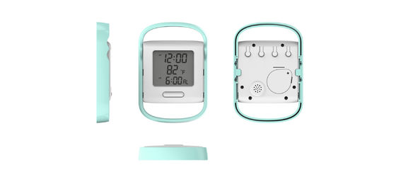 Display portatile a orologio digitale a LED a tavolo multifunzionale con display di calendario e temperatura