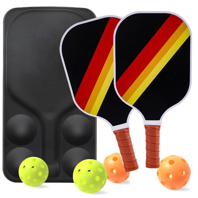 Set completo di pickleball per adulti con 2 palle in fibra di vetro 4 palle per l'aria aperta e custodia