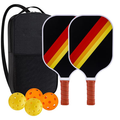 Set completo di pickleball per adulti con 2 palle in fibra di vetro 4 palle per l'aria aperta e custodia