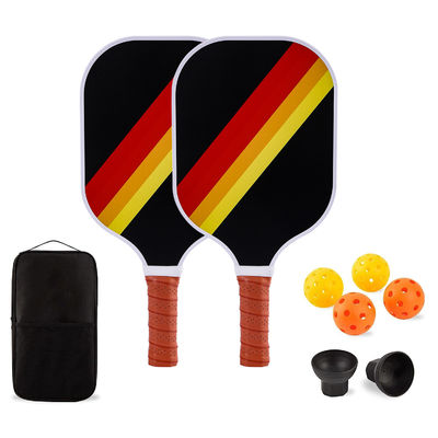Set completo di pickleball per adulti con 2 palle in fibra di vetro 4 palle per l'aria aperta e custodia
