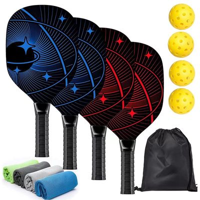 Racchette di pickleball di legno Racchette di pickleball Racchette di pickleball Set di racchette per sport all'aperto Paddle di pickleball