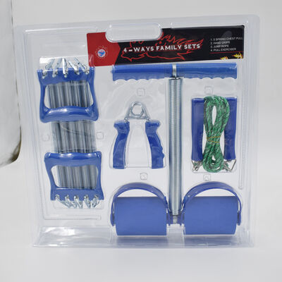 Completo set di allenamento a domicilio Pedal Resistance Trainer Jump Rope Hand Grip Strumenti di fitness versatili per allenamento core braccio gambe in qualsiasi momento e in qualsiasi luogo
