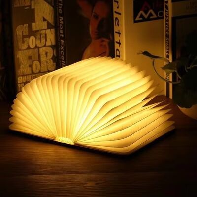 Mini Led Night Light Ricaricabile Leggibile Libro di Luce Libro pieghevole Luce LED USB Luce notturna