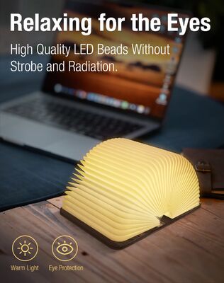 Mini Led Night Light Ricaricabile Leggibile Libro di Luce Libro pieghevole Luce LED USB Luce notturna