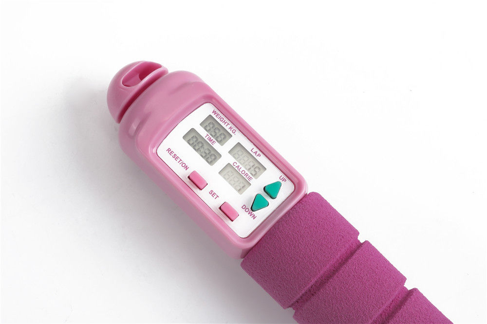 Corda di salto fitness Unisex Gym Corda di salto fitness OK-168 Con contatore di loop fino a 9999 E disegno colorato