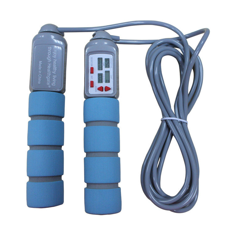 Corda di salto per fitness 20 kg Corda di salto in PVC per allenamento fisico con maniglia in PP OK-168 Baby Blue Color Skip Rope