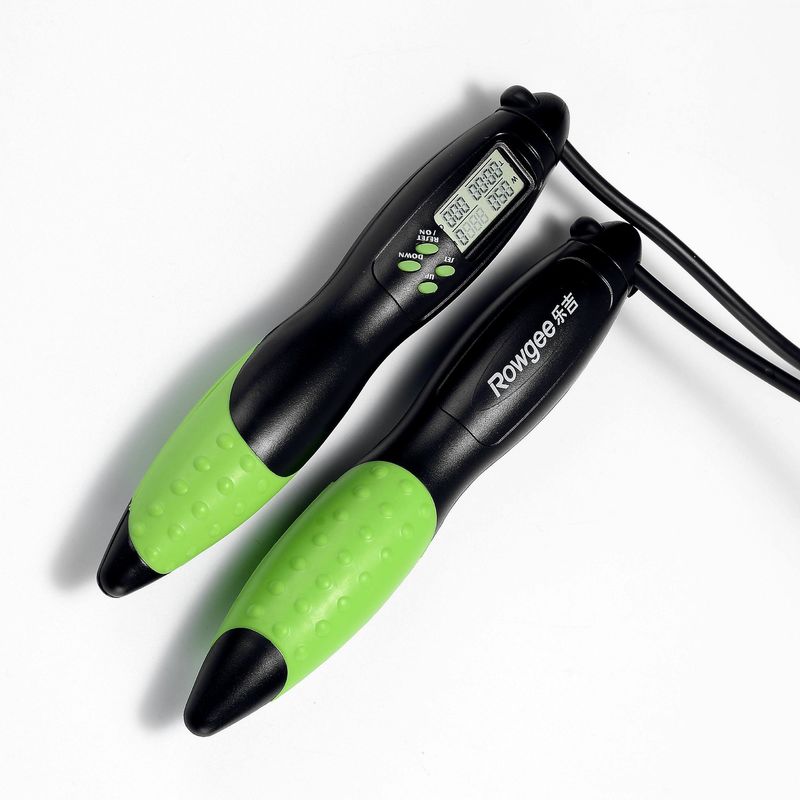 Fitness salto a corda allenamento corpo intero con JP-100 verde multi-funzione conteggio salto a corda