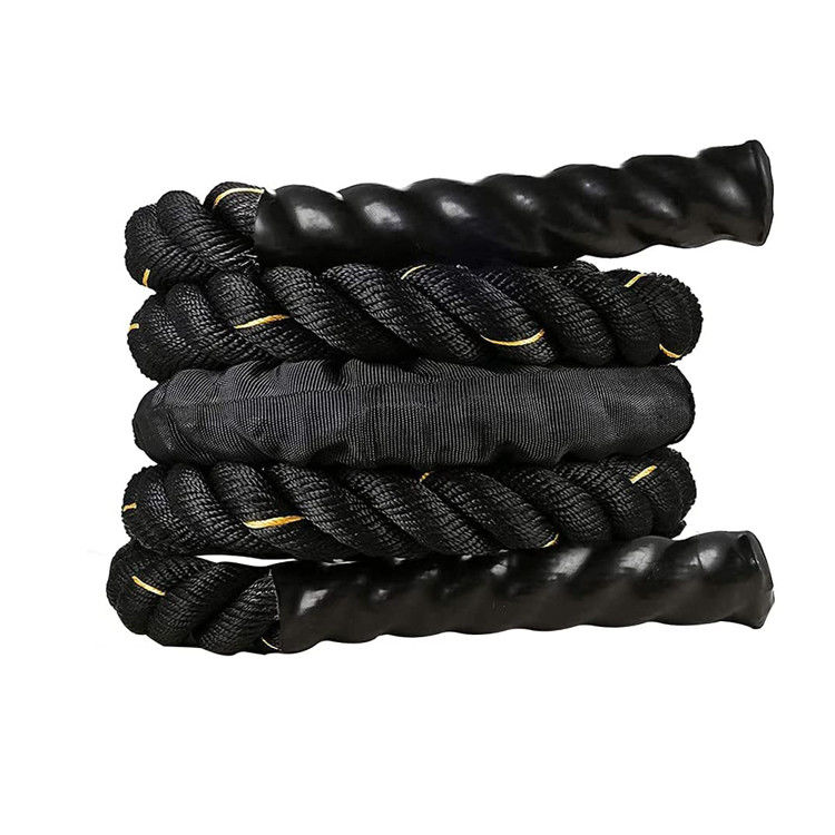 Corde di salto fitness aggiornamento Corde di salto portanti peso Poliestere Nylon Corda spessa allenamento di fitness migliorato