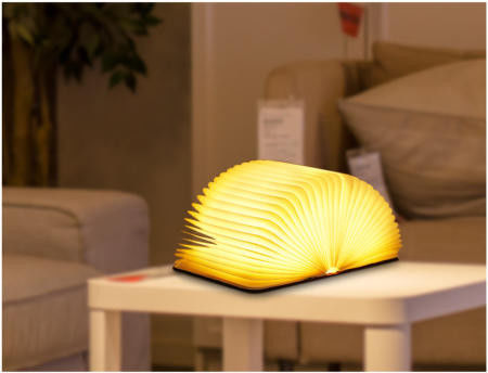 Novità Libro pieghevole Luce 5 colori Luce da notte pieghevole Lampada da tavolo portatile