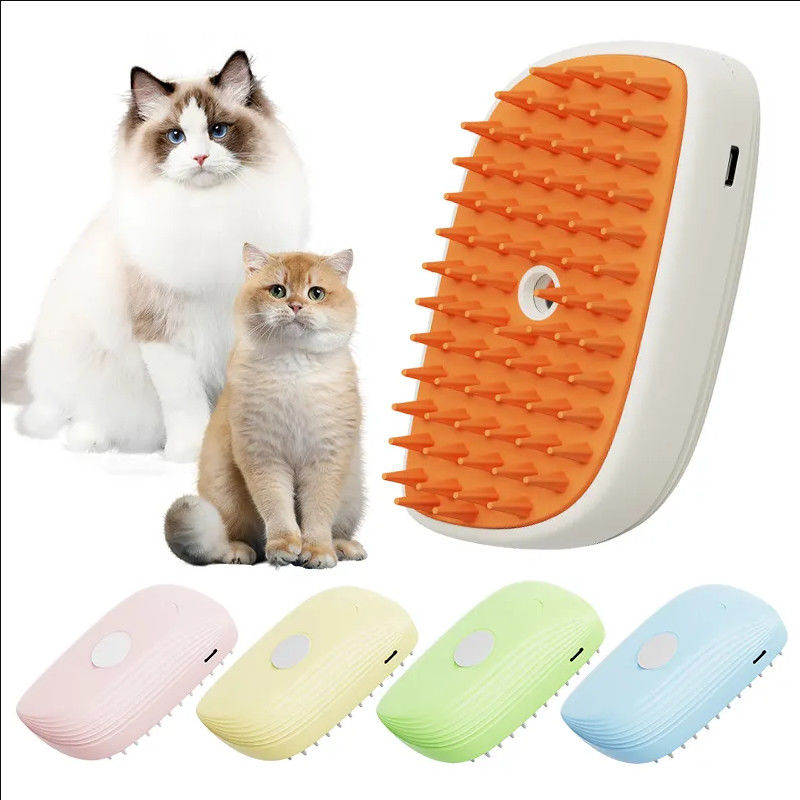 Spazzola a vapore 3 in 1 per gatti Vendita a caldo per animali domestici Per la cura degli animali Spray acqueo Rimozione dei peli Pulizia leggera