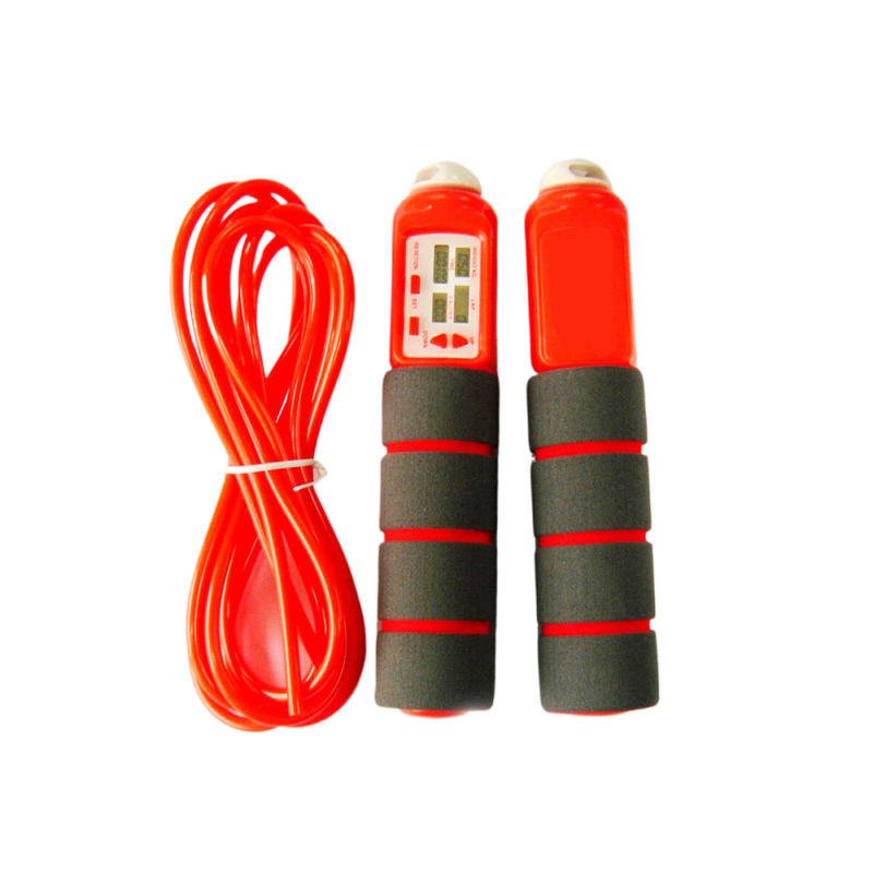 Adattare Salto corda Bambini Bambini Salto corda Maniglia di legno Sport Esercizio strumento con batteria CR2032