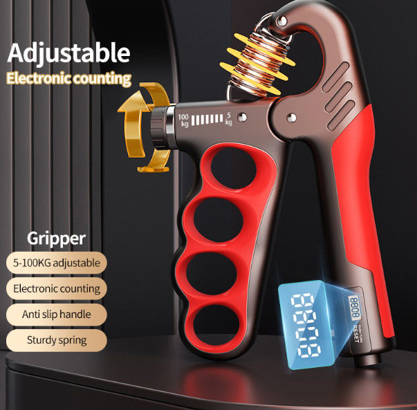 Adjustable Resistance Grip Trainer 11-220 Lbs Antirama Strengthener Muscle Building Injury Recovery Esercizio di presa